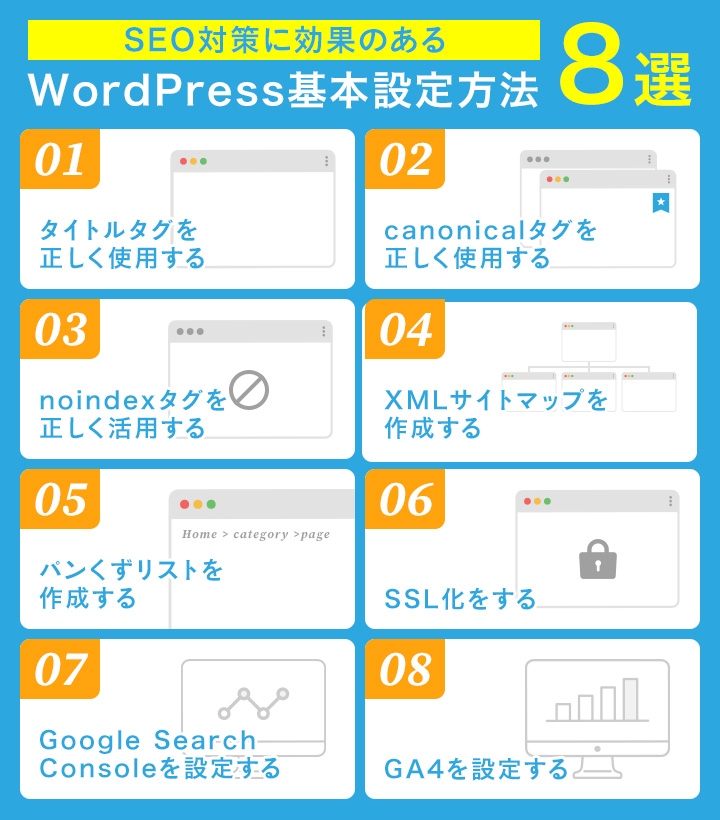 SEO対策に効果のあるWordPress基本設定方法