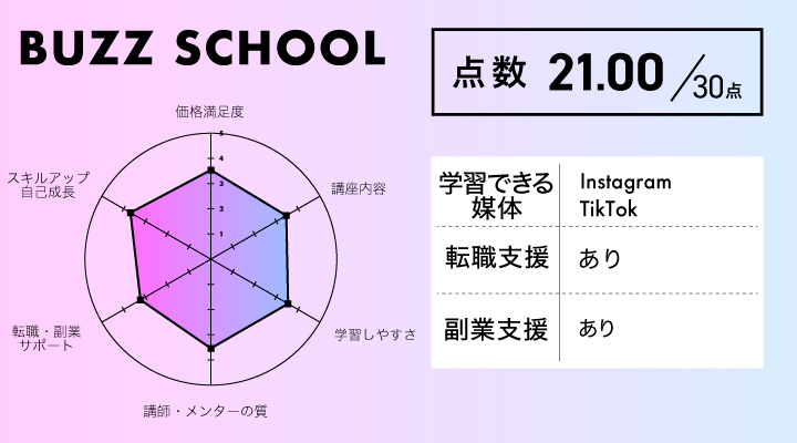 BUZZ SCHOOLのユーザー評価