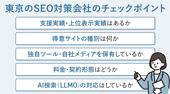東京のSEO対策会社のチェックポイント