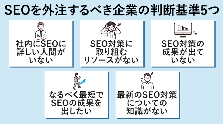 SEOを外注するべき企業の判断基準